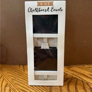 Chalkboard Easels - 6 Pack - Black